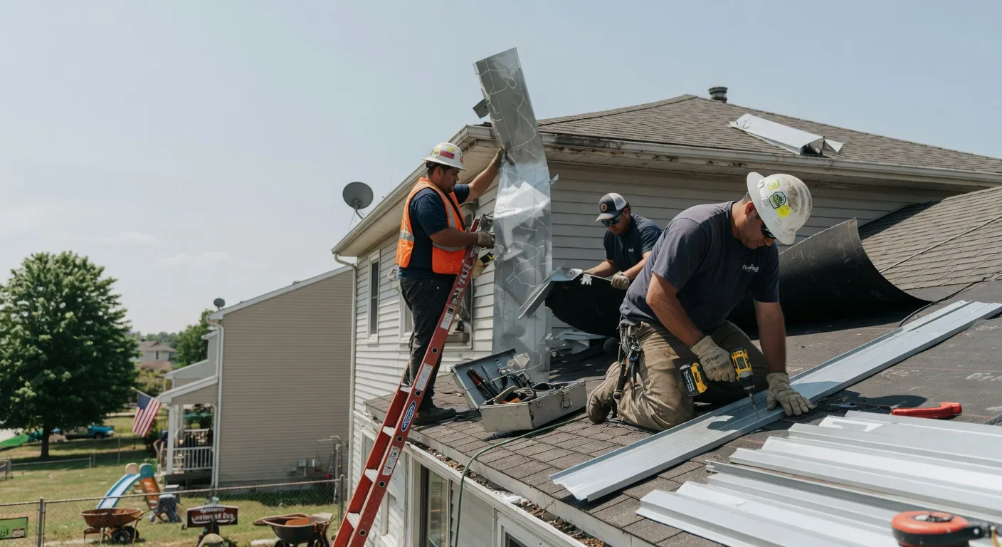 Storm Damage Metal Roof Repair in Sharpsburg, NC